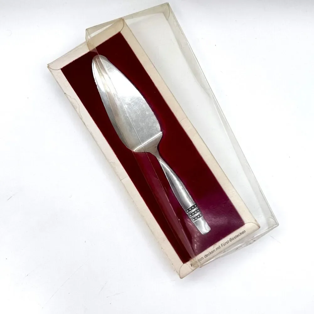 Fürst Fürosil 18/8 Stainless Pie Cake Server MCM Germany Besteck Boxed Vintage